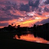 sunset over Lake Terraverde